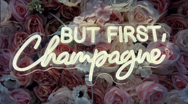 Rental store for LED But First Champagne Sign in Allentown PA