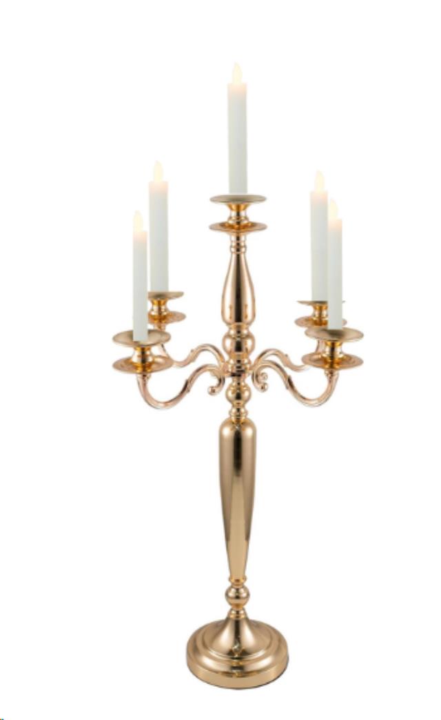Rental store for 28  HI 5-Light Gold Candelabra in Allentown PA