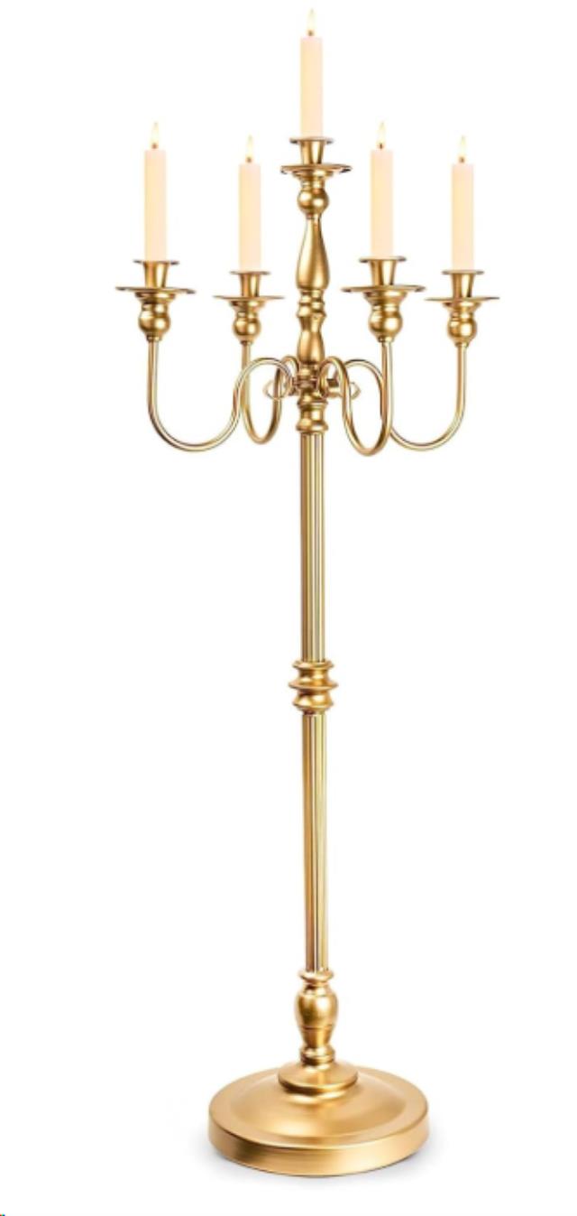 Rental store for 50  HI 5-Light Gold Candelabra in Allentown PA